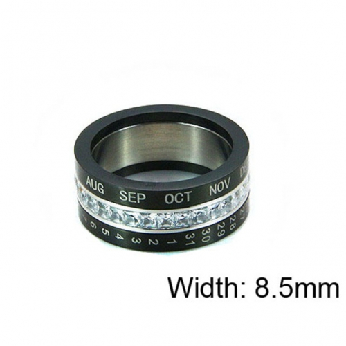 Wholesale Stainless Steel 316L Font Rings NO.#BC14R0361HJT