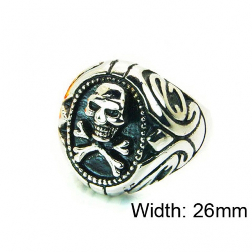 Wholesale Stainless Steel 316L Skull Rings NO.#BC22R1163HIR