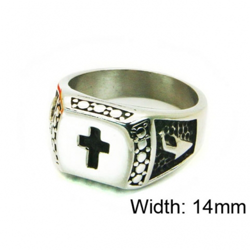 Wholesale Stainless Steel 316L Religion Rings NO.#BC22R1307HIG