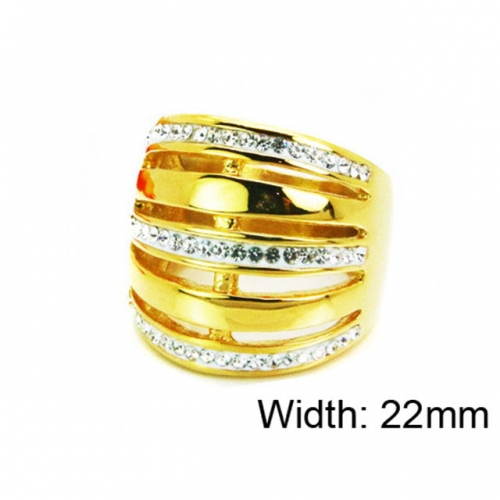 Wholesale Stainless Steel 316L Small CZ Rings NO.#BC15R1347HLL