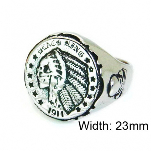Wholesale Stainless Steel 316L Skull Rings NO.#BC22R1234HIY