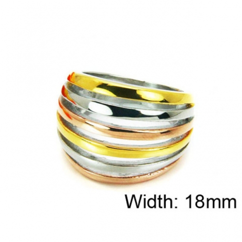 Wholesale Stainless Steel 316L Multi-Color Rings NO.#BC15R1270HJS
