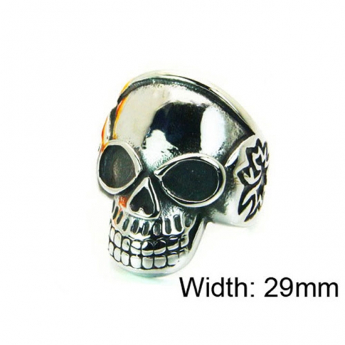 Wholesale Stainless Steel 316L Skull Rings NO.#BC22R1238HIR