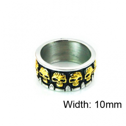 Wholesale Stainless Steel 316L Skull Rings NO.#BC22R0993HJT