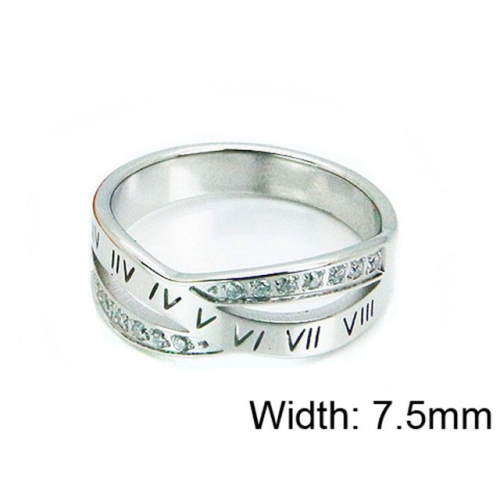 Wholesale Stainless Steel 316L Font Rings NO.#BC14R0511PQ