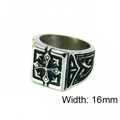 Wholesale Stainless Steel 316L Religion Rings NO.#BC22R0536HIW