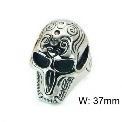 Wholesale Stainless Steel 316L Skull Rings NO.#BC22R0942HIS