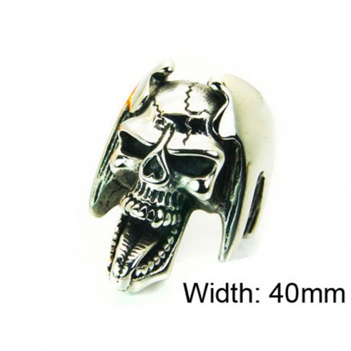 Wholesale Stainless Steel 316L Skull Rings NO.#BC22R1274HJD