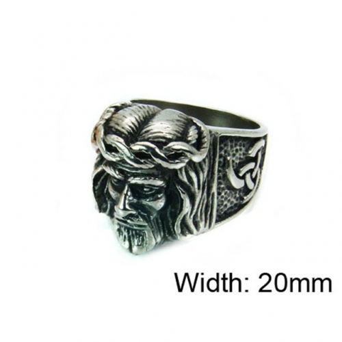 Wholesale Stainless Steel 316L Religion Rings NO.#BC22R0515HIQ