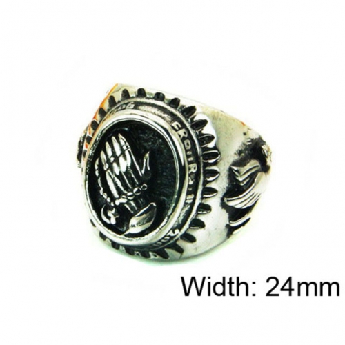 Wholesale Stainless Steel 316L Religion Rings NO.#BC22R0637HIE