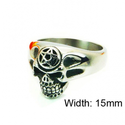 Wholesale Stainless Steel 316L Skull Rings NO.#BC22R0695HHD