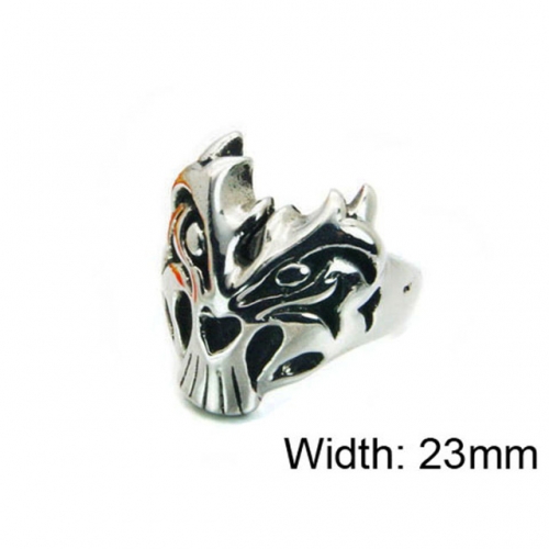 Wholesale Stainless Steel 316L Skull Rings NO.#BC22R1006HHF