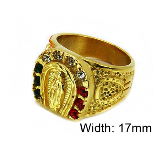 Wholesale Stainless Steel 316L Religion Rings NO.#BC15R1005HIO
