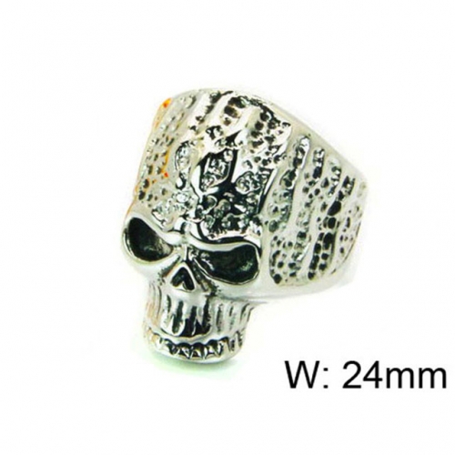 Wholesale Stainless Steel 316L Skull Rings NO.#BC22R1226HHG