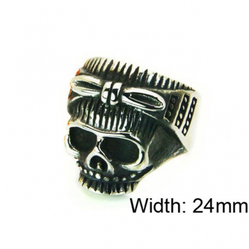 Wholesale Stainless Steel 316L Skull Rings NO.#BC22R1168HIE