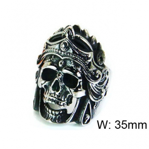 Wholesale Stainless Steel 316L Skull Rings NO.#BC22R1228HJD