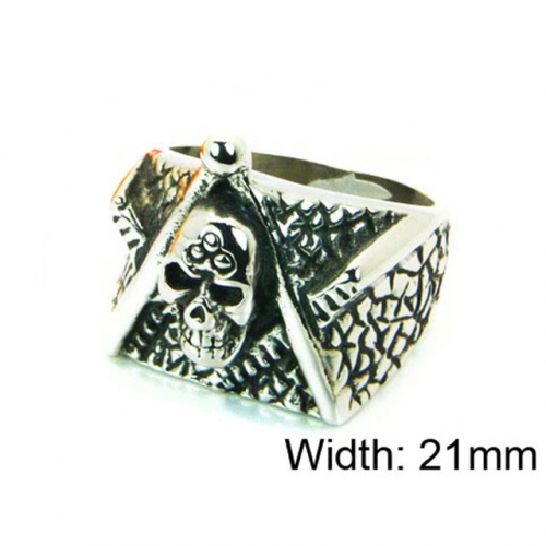 Wholesale Stainless Steel 316L Skull Rings NO.#BC22R1239HIV