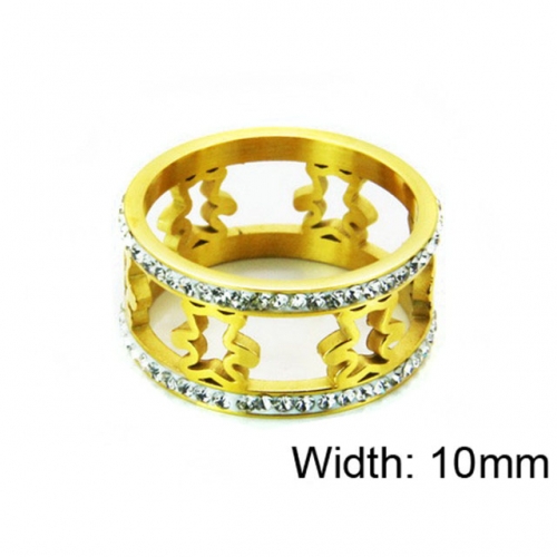 Wholesale Stainless Steel 316L Small CZ Rings NO.#BC14R0316HIQ