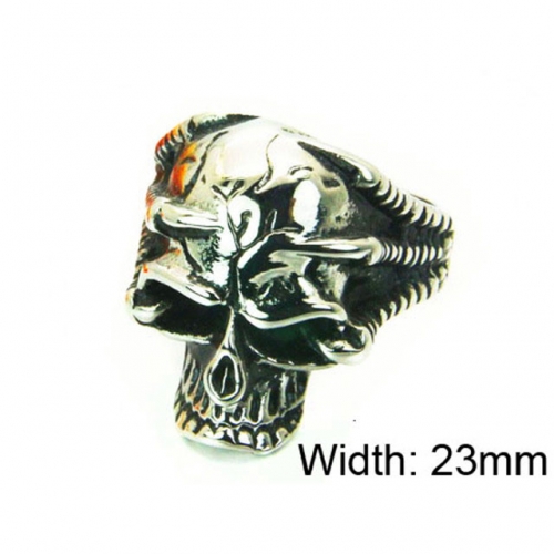 Wholesale Stainless Steel 316L Skull Rings NO.#BC22R0746H2V