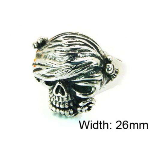 Wholesale Stainless Steel 316L Skull Rings NO.#BC22R1220HID