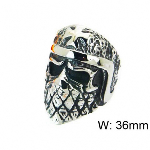 Wholesale Stainless Steel 316L Skull Rings NO.#BC22R1225HIE