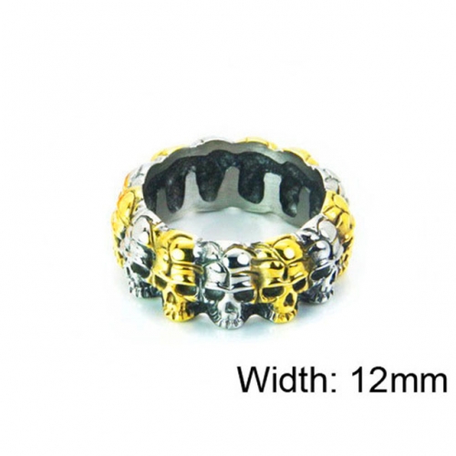 Wholesale Stainless Steel 316L Skull Rings NO.#BC22R0991HJU