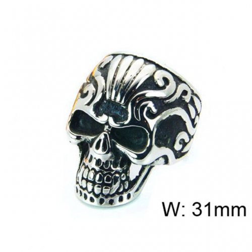 Wholesale Stainless Steel 316L Skull Rings NO.#BC22R1080HIE