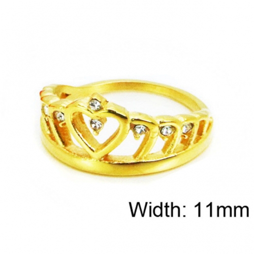 Wholesale Stainless Steel 316L Small CZ Rings NO.#BC15R1351HHL