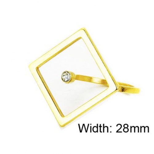 Wholesale Stainless Steel 316L Small CZ Rings NO.#BC16R0451OA