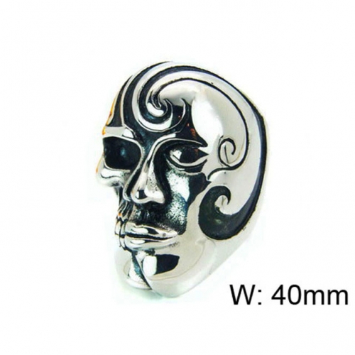 Wholesale Stainless Steel 316L Skull Rings NO.#BC22R1031HJC