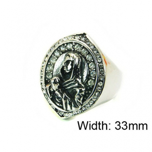 Wholesale Stainless Steel 316L Religion Rings NO.#BC22R0643HKB