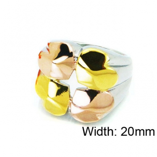 Wholesale Stainless Steel 316L Multi-Color Rings NO.#BC15R1356HJW