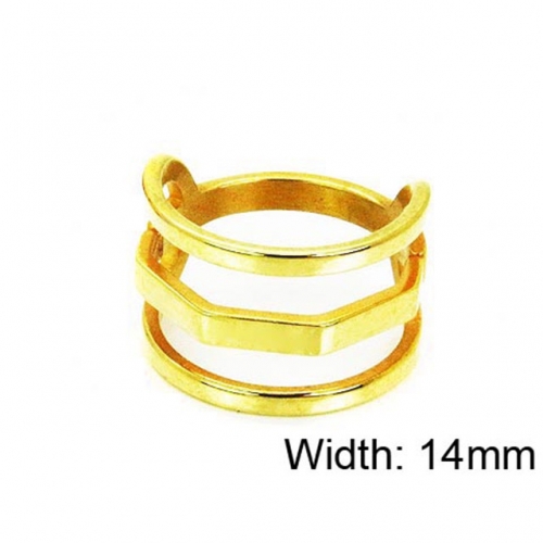 Wholesale Stainless Steel 316L Hollow Rings NO.#BC16R0384MF