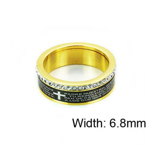 Wholesale Stainless Steel 316L Religion Rings NO.#BC14R0416HHX