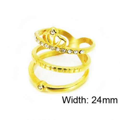 Wholesale Stainless Steel 316L Small CZ Rings NO.#BC15R1379HIR