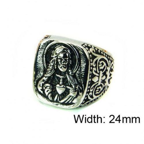 Wholesale Stainless Steel 316L Religion Rings NO.#BC22R0635HIF