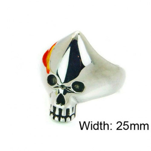 Wholesale Stainless Steel 316L Skull Rings NO.#BC22R1013HIA