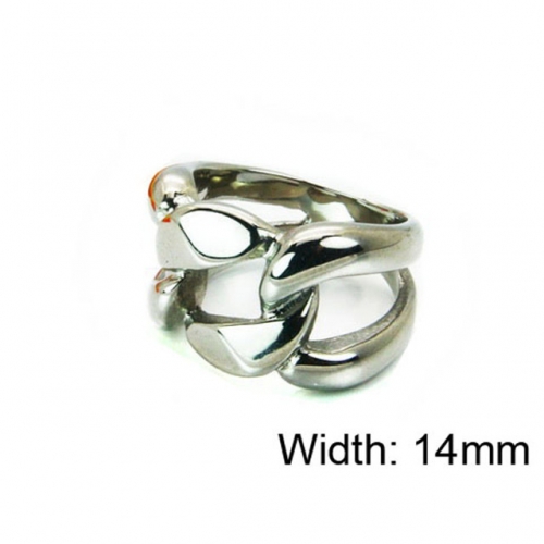 Wholesale Stainless Steel 316L Hollow Rings NO.#BC22R0549HIW