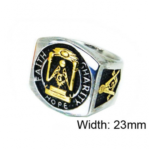 Wholesale Stainless Steel 316L Religion Rings NO.#BC15R1350HHL