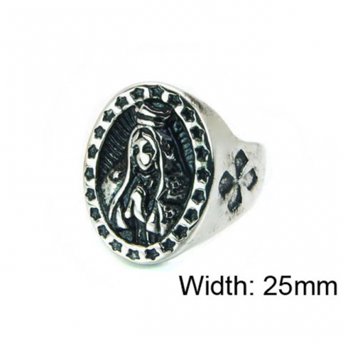 Wholesale Stainless Steel 316L Religion Rings NO.#BC22R1103HIC