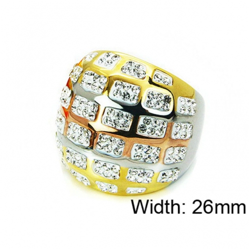 Wholesale Stainless Steel 316L Multi-Color Rings NO.#BC15R1216IJF