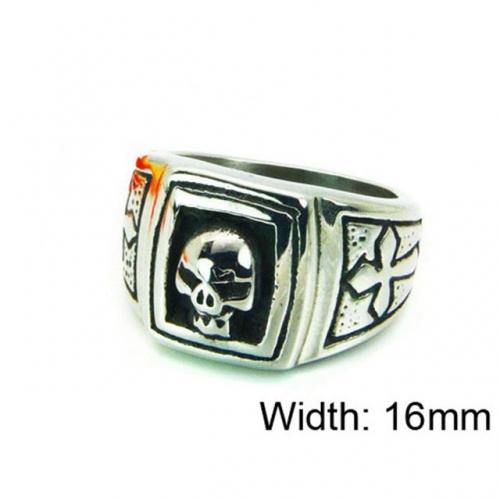 Wholesale Stainless Steel 316L Skull Rings NO.#BC22R1022HIR