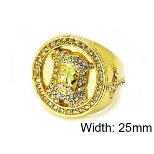 Wholesale Stainless Steel 316L Religion Rings NO.#BC15R1280HML