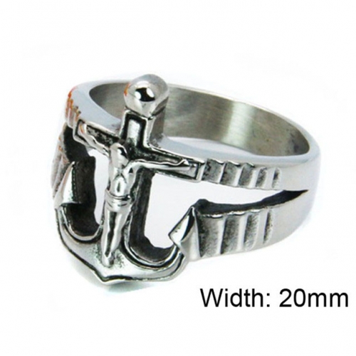 Wholesale Stainless Steel 316L Religion Rings NO.#BC22R0028HIS