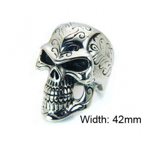 Wholesale Stainless Steel 316L Skull Rings NO.#BC22R0952HJW