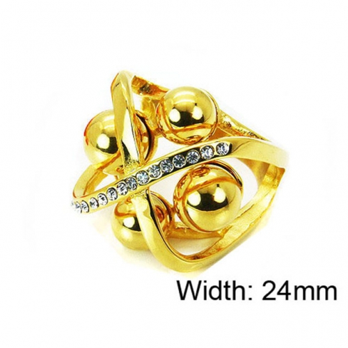 Wholesale Stainless Steel 316L Small CZ Rings NO.#BC15R1279HLC