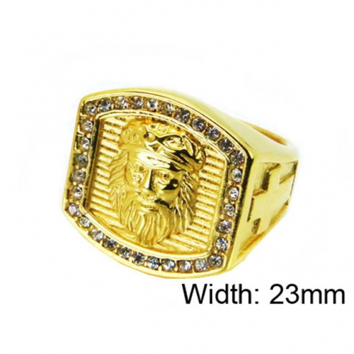Wholesale Stainless Steel 316L Religion Rings NO.#BC15R1352HKW