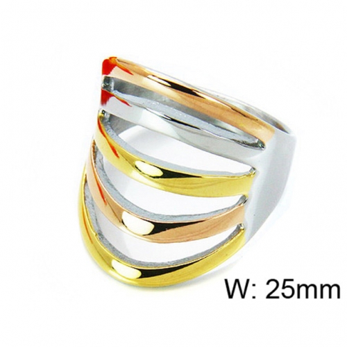 Wholesale Stainless Steel 316L Multi-Color Rings NO.#BC15R1018HJV