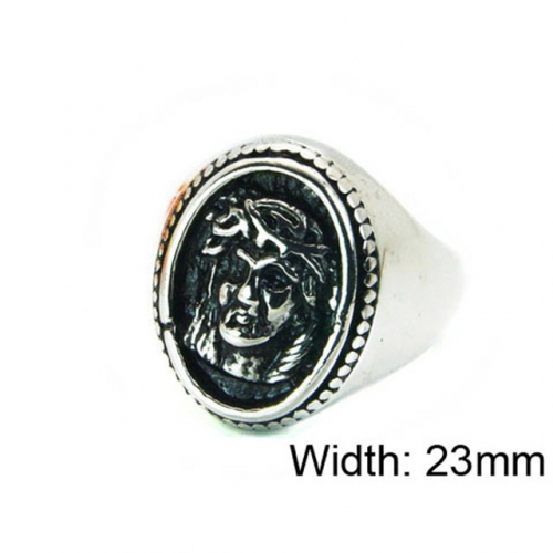 Wholesale Stainless Steel 316L Religion Rings NO.#BC22R1110HIW