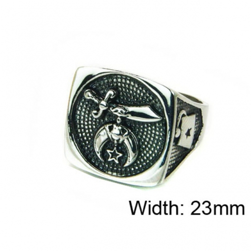 Wholesale Stainless Steel 316L Religion Rings NO.#BC22R0863H2V